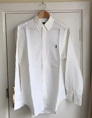 Polo Ralph Lauren White Linen Shirt | Mens Size M.  • £90