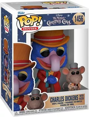 Funko POP! Disney: Muppet Christmas Carol Gonzo Charles Dickens With Rizzo #1456 • $14.75