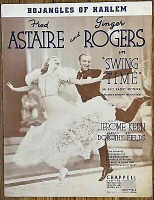 FRED ASTAIRE & GINGER ROGERS Sheet Music BOJANGLES OF HARLEM From SWING TIME • $8