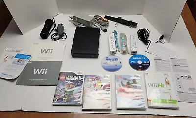 Huge Lot Nintendo Wii Black Console With Games Extra Controllers Games Lot • $49.99