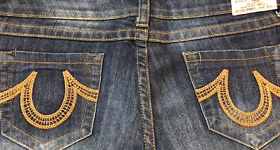 £39.21 • Buy True Religion Jeans Womens Low Rise RN112790 CA30427 Blue Denim 36x29