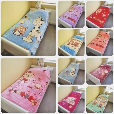 Luxury 2Ply Pram Super Soft Mink Baby Cot Blanket Warm Nice Designs Boys & Girls • $19.68