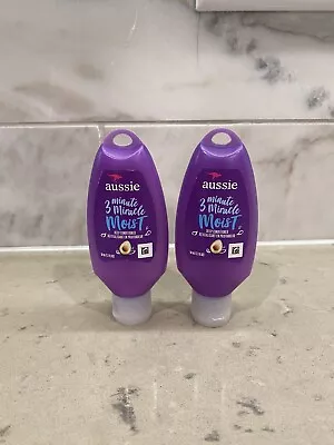 NEW Set Of 2 Aussie 3 Minute Miracle Moist Deep Conditioner Travel Size 50 ML • $1.79