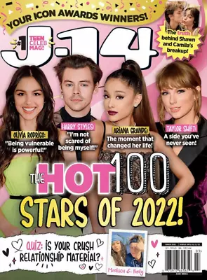 J-14  Magazine | Mar 2022 | The Hot 100 Stars Of 2022 • $12.99