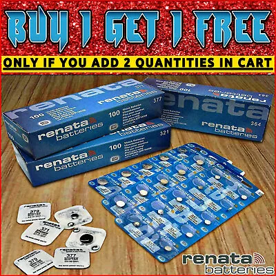 Renata Watch Batteries🎁buy 1 Get 1 Free🎁377 371 364 Cr 2025 2430 Top Battery🔋 • £3.45