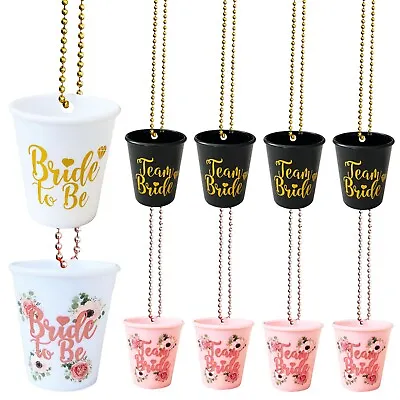 £24.49 • Buy Hen Party Shot Glass Glasses Cups Necklace Team Bride Accessories Favours Sashes