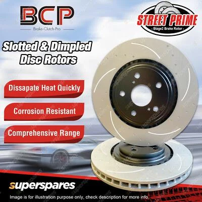 Slotted Pair Rear Disc Brake Rotors For Jeep Grand Cherokee ZG ZJ Series • $197.95