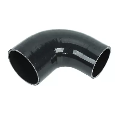 3.5  To 4  Black 90 Degree Silicone Hose Coupler 89mm-102mm Turbo Pipe • $12.98