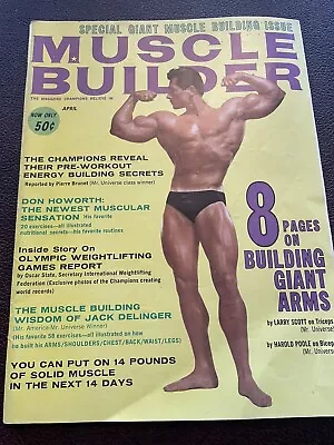 Vintage Muscle Builder Magazine April 1965 • $12.50
