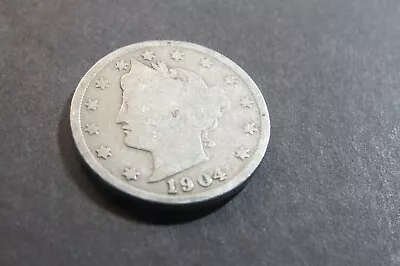 $1.65 • Buy 1904 Liberty V Nickel -Free Shipping - Actual Coin Pictured - R5