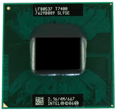 Intel Core 2 Duo T7400 2.16GHz 4M/667 Mobile Laptop CPU Processor SL9SE • $9.99