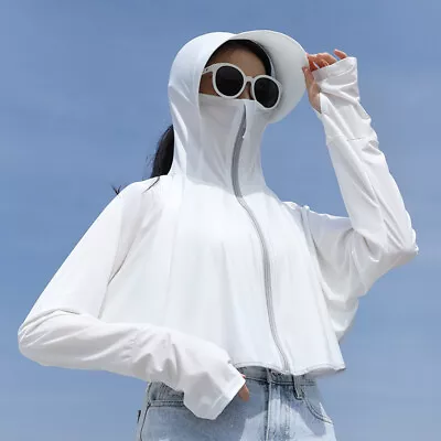$17.70 • Buy Sun Protection Outdoor Tops UV Clothing Hiking Jacket Protection Coat Zipper