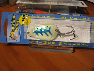 Moonshine Lures Super Glow 1 7/8  Casting Spoon 3/4 Oz Happee Meal • $9.77