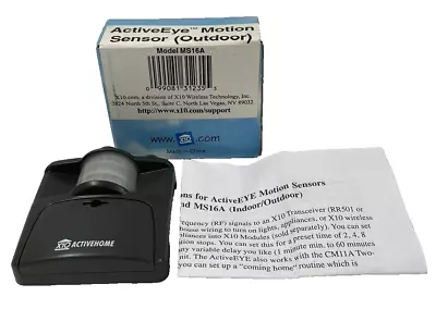 X10 - ActiveEye Motion Sensor - Outdoor - MS16A • $15