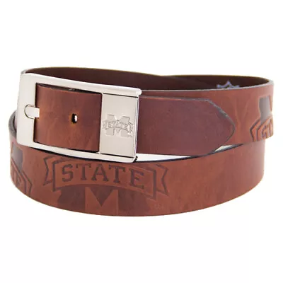 Mississippi State Bulldogs Brandish Leather Belt - Brown • $44.99