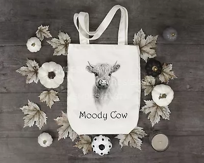 Highland Cow Tote Bag | Highland Cow Gift | Personalised Tote Bag | Scottish Coo • £7