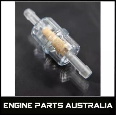 UNIVERSAL FUEL FILTER MOTORBIKE BOAT LAWN MOWER GO-KART PETROL ENGINES 5mm HOSE • $13.50