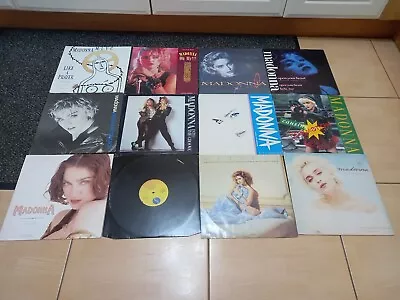 Madonna 12  Vinyl Singles Records Bundle X12 Material Girl Cherish 1980s  • £49.99