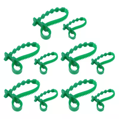  10 Pcs PVC Strap Plastic Cable Organizing Tie Plants Support Twist Ties • £10.25