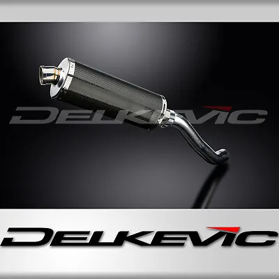 Kawasaki Z750 2004-2006 Delkevic Slip On 14  Oval Carbon Exhaust Muffler Kit • $309.99
