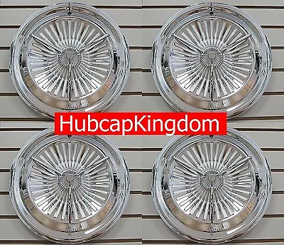 $320 • Buy NEW 16  POLARA JET Style 3-Bar Custom Spinner Hot Rod Hubcaps Wheelcovers SET