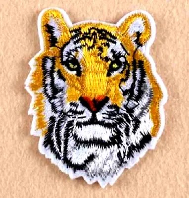 Tiger Patch Big Cat Embroidered Iron Sew On Applique Badge Lion Panther • £2.49