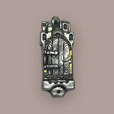 Frank Meisler Rare Shalom Mezuzah Bronze Sculpture Shalom Religious Relief Art • $525