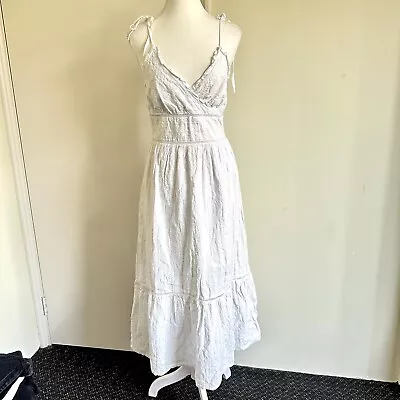 Miss Shop White Maxi Long Dress 12 • $16.60