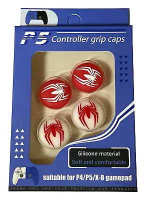 $14.90 • Buy 4 X Thumb Grips For PS4 PS5 XBOX ONE Series X Toggle Cover - Spider-Man Glow