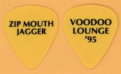 Rolling Stones Mick Jagger Zip Mouth Jagger Guitar Pick - 1995 Voodoo Lounge • $174.99