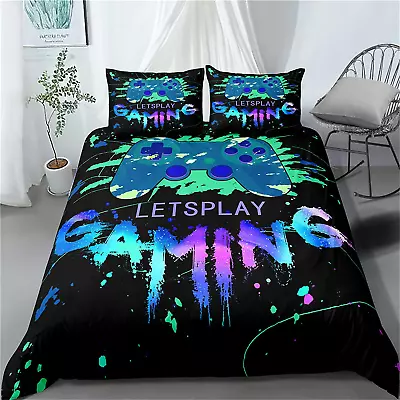 Gaming Bedding Sets Gamer Room Decor Gamer Comforter Cover For Boys Girls Kids T • $38.77