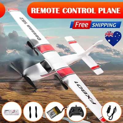 RC Plane Airplane Cessna 182 2.4GHz 2CH Remote Control Glider Flighter RTF Gift • $60.49