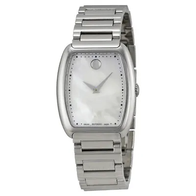 Ladies Movado 0606547 CONCERTO Stainless Steel Mother Of Pearl Dial Watch • $995