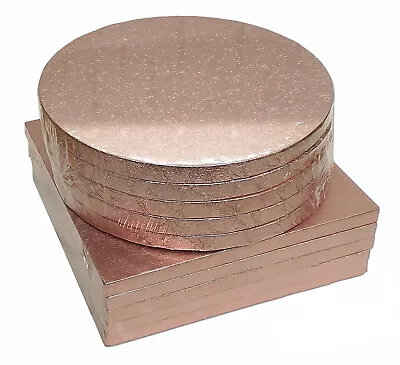 Cake Drum Boards Rose Gold Cake Board Single Round/Square • £7.96