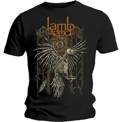 Lamb Of God Crow Black Unisex T-Shirt New & Official Metal Merchandise • £16.35