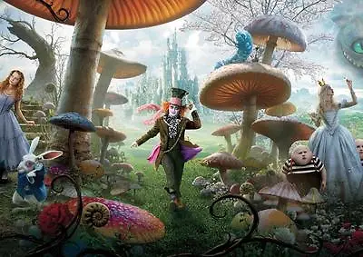 £8.97 • Buy ALICE IN WONDERLAND POSTER Mad Hatter Tim Burton Photo Print Poster A4 A3  