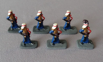 $20 • Buy Ral Partha D&D Lot 6 Metal Miniatures Deep Elf 02-021 Painted As Drow Archers)