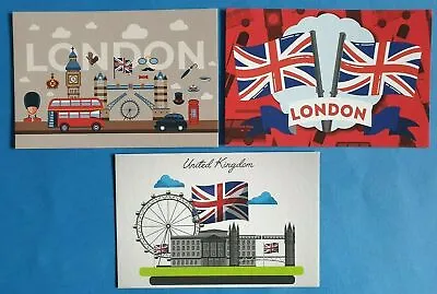 Set Of 3 FINE ART SUPREME QUALITY London Postcards Travel UK Postcrossing 93Z • £3.75