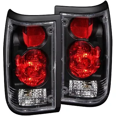 Anzo 211113 Black Clear Lens Tail Light For 86-93 Mazda B2000/B2200/B2600 Pickup • $139.14