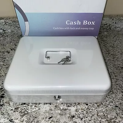 Cash Box Locking Money Tray 12x10 • $20