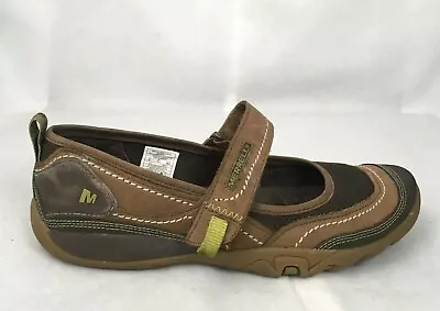 Merrell Mimosa Emme Cocoa J68172 Brown Sport Mary Jane Flats Women's US 8 • $18.19