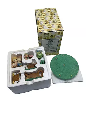 Precious Moments Enesco 1997 Vtg Kids On Stump Mini Tea Set 312711 • $20