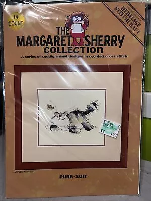 HERTIAGE STITCHCRAFT Margaret Sherry Collection PURR-SUIT MSPS610 14 Count • $19.99