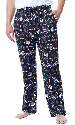 MTV Mens' Music Television Moonman '80s Logo Sleep Pajama Pants • $26.95