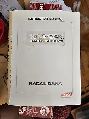 Racal-Dana 1992 Universal Timer/Counters Ops & Maint Manual - Mil Version • $25
