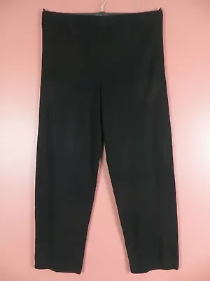 PNS1583- EXCLUSIVELY MISOOK Women Acrylic Stretch Knit Dress Pants Black L • $34.15