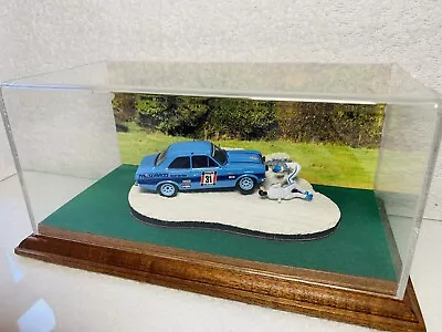 Trofeu 1:43 Ford Escort Mk1 RS1800 Code 3 Rally Scene Diorama In Display Case • £77.50