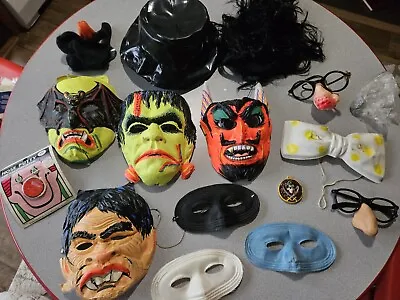 Vintage Halloween Mask Lot Vtg • $69