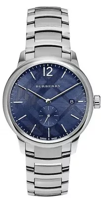 $109 • Buy BURBERRY  The CLASSIC  BU10007 Blue Dial Men's Watch