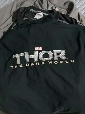 Lot Of 2 Movie Theater Coca-Cola Marvel Comics Thor The Dark World  Shirt Medium • $21.87